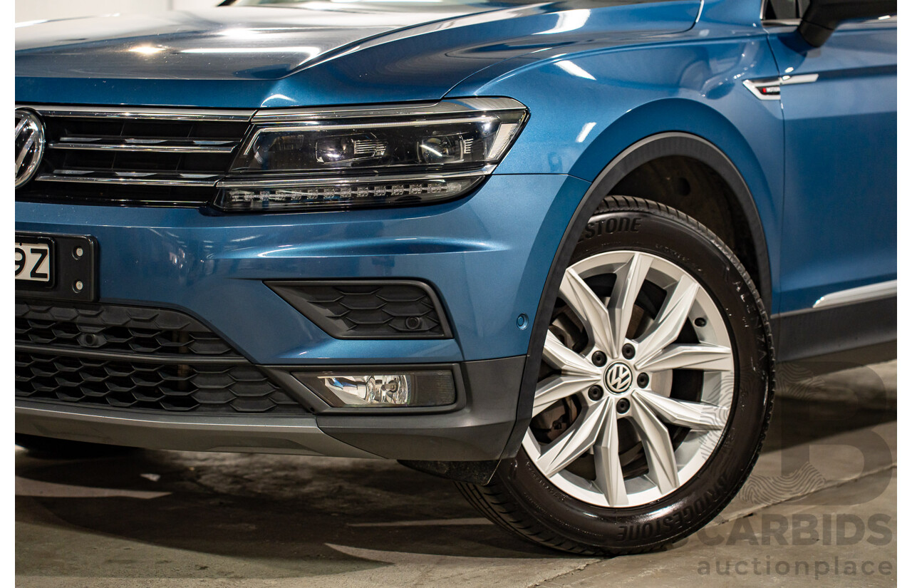 11/2018 Volkswagen Tiguan Allspace 110 TDI Comfortline (AWD) 5NA MY18 4D Wagon Blue Silk Metallic Turbo Diesel 2.0L