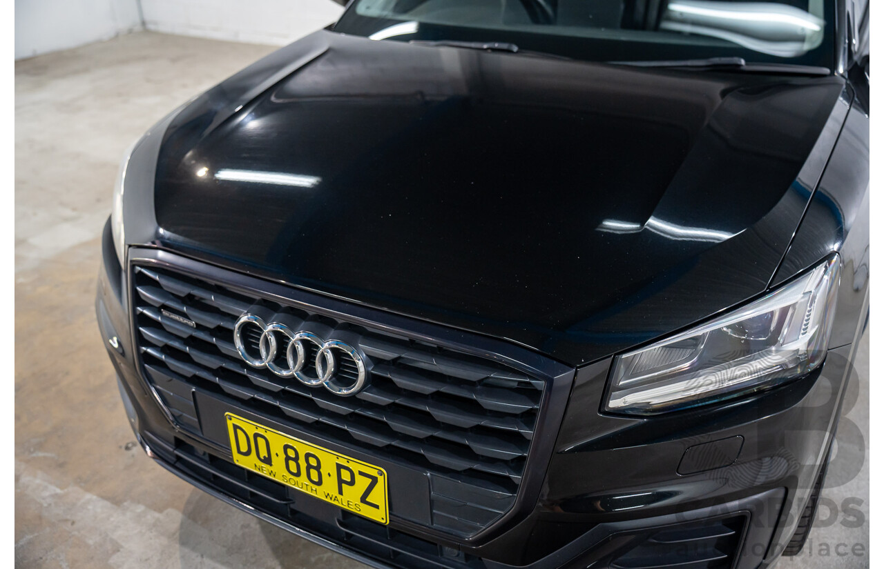 06/2018 Audi Q2 2.0 TFSI Quattro Sport (AWD) GA MY18 4d Wagon Mythos Black Metallic Turbo 2.0L