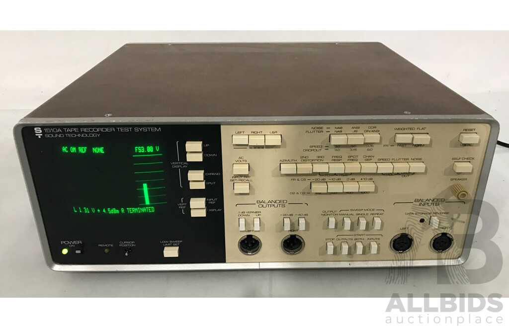 Sound Technology (1510A) Tape Recorder Test System