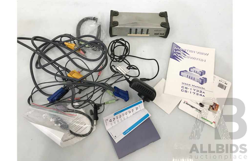 ATEN (CS1734A) 4 Port USB KVMP Switch