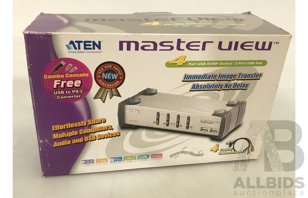 ATEN (CS1734A) 4 Port USB KVMP Switch