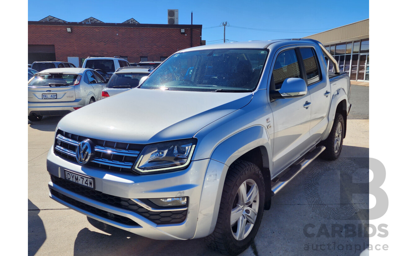 9/2018 Volkswagen Amarok TDI 550 Highline MY18 Dual Cab Utility Silver 3.0L