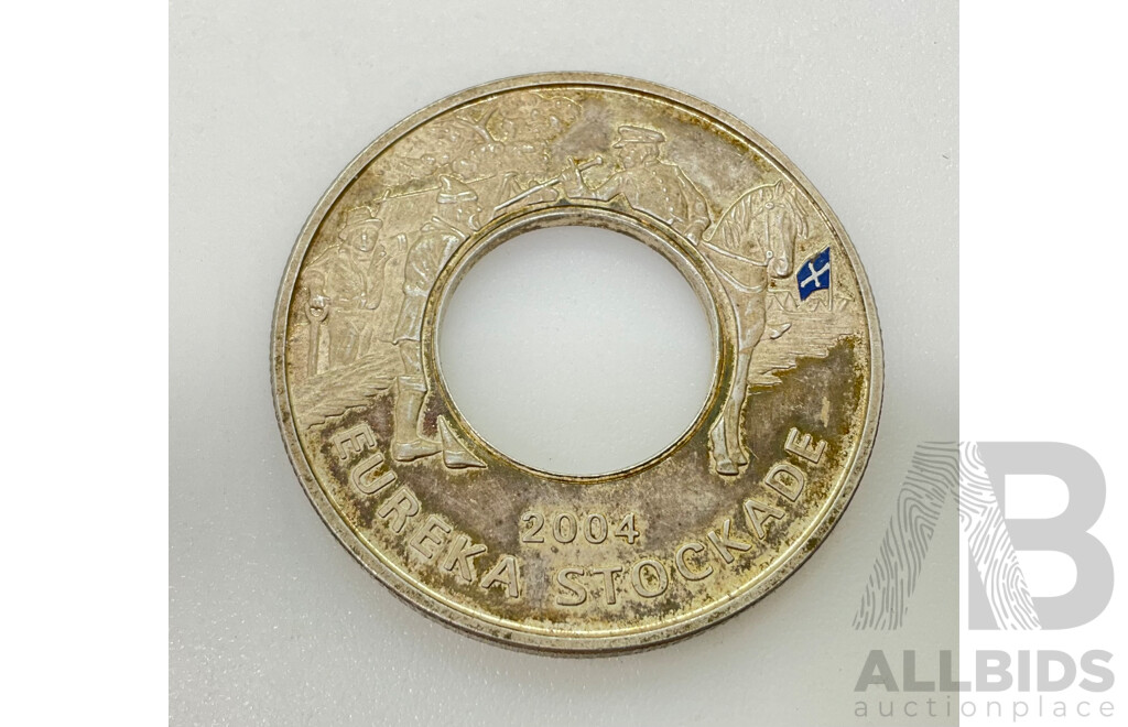 Australian Perth Mint 2004 Silver One Dollar Coin, Eureka Stockade 150th Anniversary .999