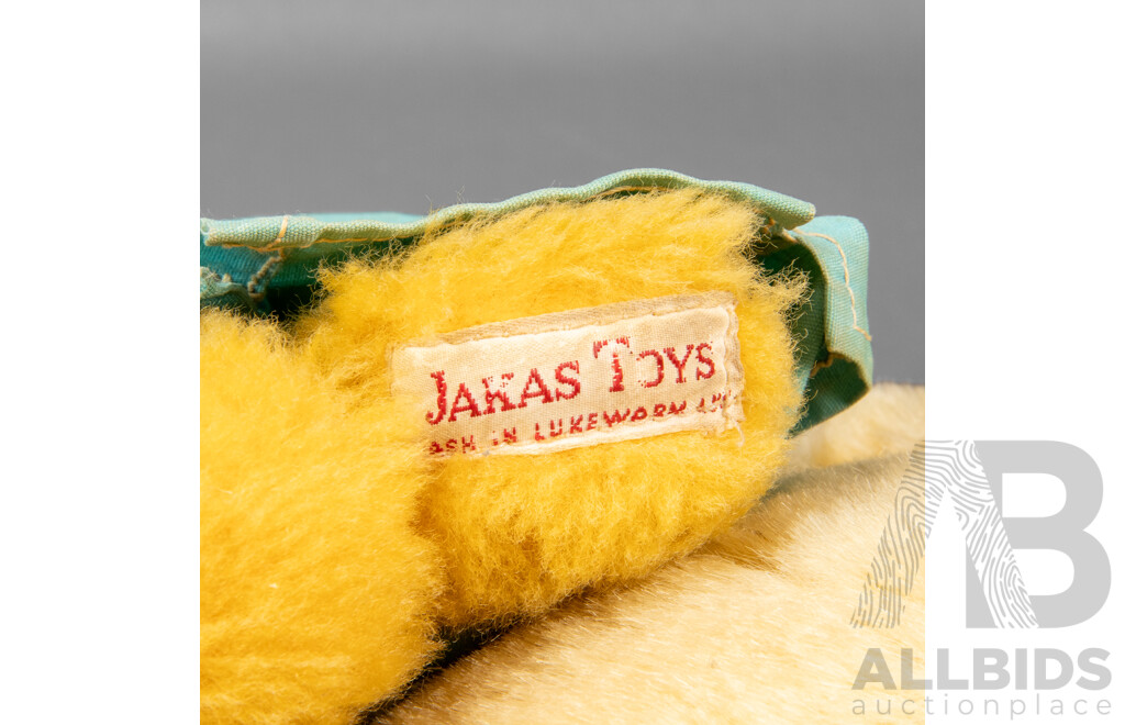Two Vinatge Teddy Bears Including Jakas Toys, Made in Australia and Nisbet, Made in England