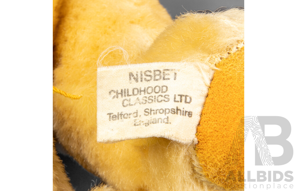 Two Vinatge Teddy Bears Including Jakas Toys, Made in Australia and Nisbet, Made in England