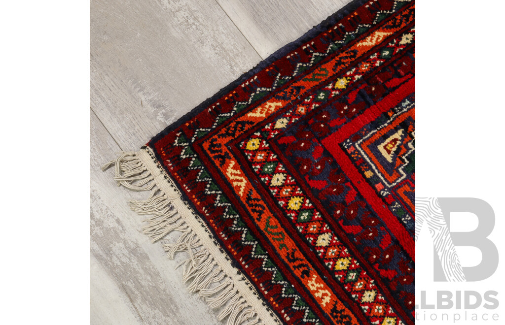 Hand Knotted Afghan Baluchi Rug