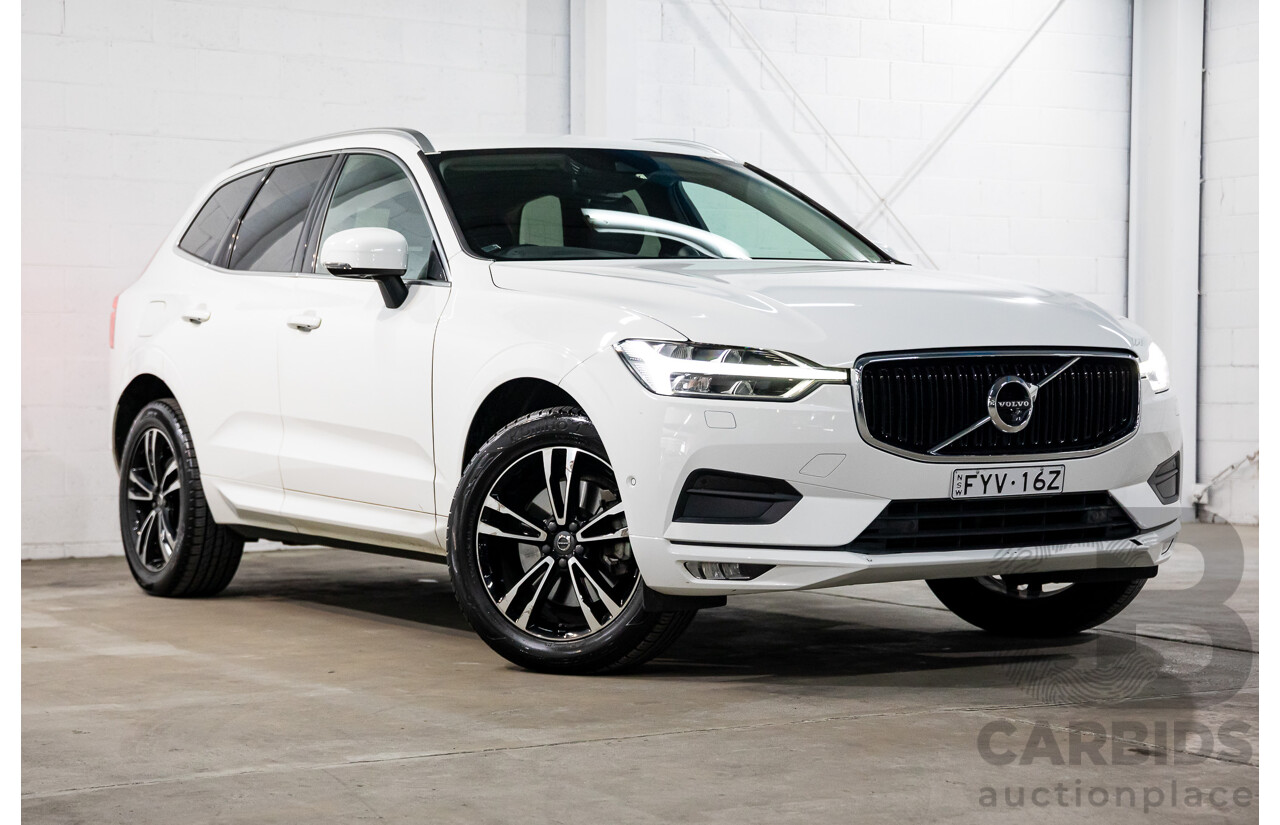 06/2018 Volvo XC60 D4 Momentum (AWD) 246 MY19 4d Wagon Ice White Turbo Diesel 2.0L