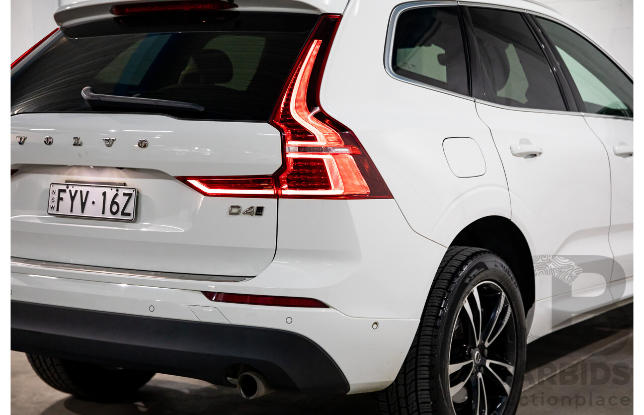 06/2018 Volvo XC60 D4 Momentum (AWD) 246 MY19 4d Wagon Ice White Turbo Diesel 2.0L