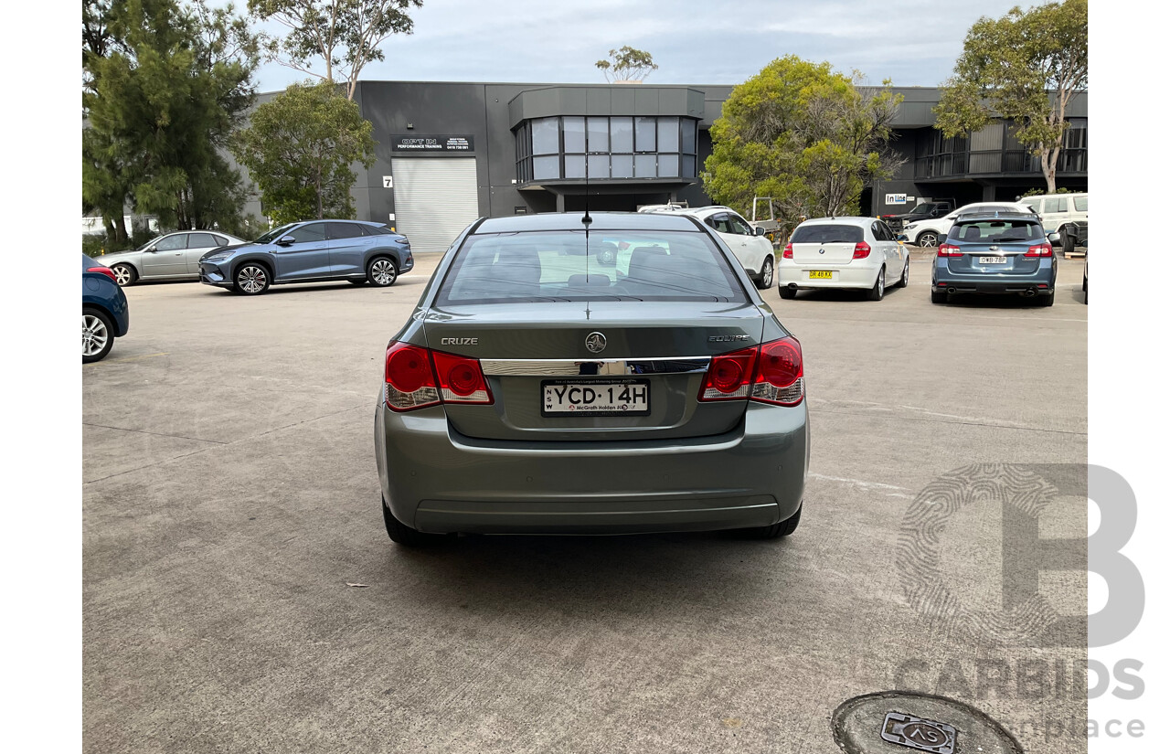 11/2014 Holden Cruze Z-Series JH MY14 4d Sedan Grey 1.8L