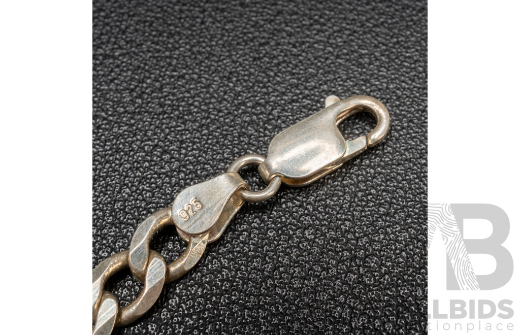 925 Sterling Silver & Silver Tone Bracelets - Lot of 3