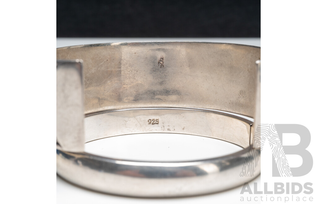 Lot of (2) 925 Sterling Silver Bangles - 63.87gms