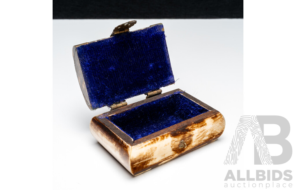 Collection of Traditional Pendants in a Bone & Brass Trinket Box - Lot of 4