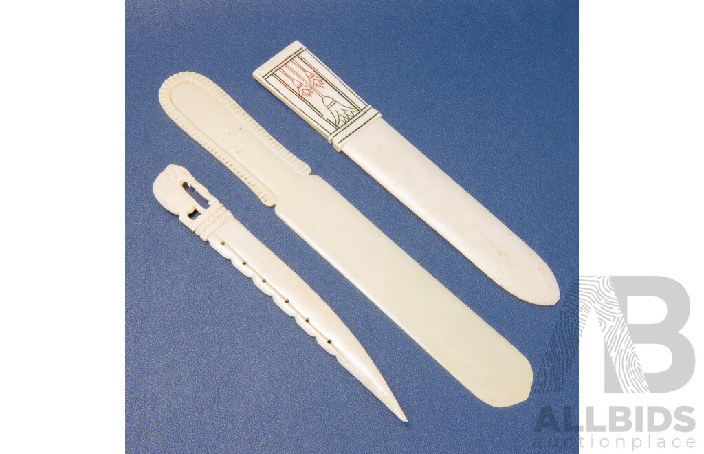 Collection of Vintage Oriental Ivory - Lot of 4