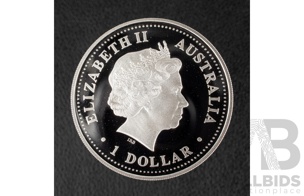 Australian Perth Mint 2000 Silver One Dollar Coin, Silver Millennium Coin .999