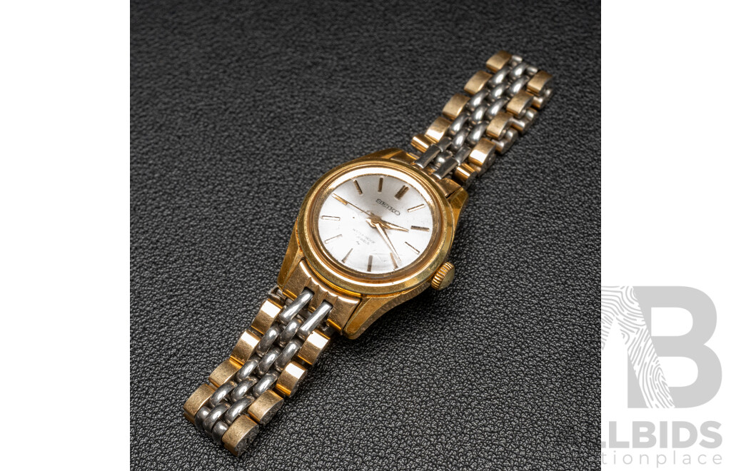 Vintage Seiko Gold Filled Swiss Made 17 Jewel Hand Wind Movement - Model: 2104-0091