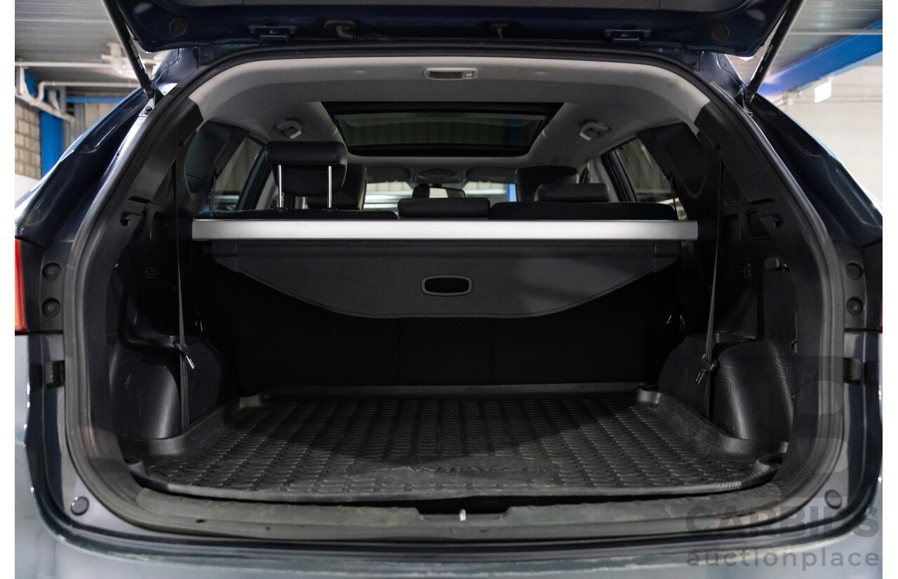 02/2014 Hyundai Santa Fe Highlander CRDi (AWD) DM 4d Wagon Marlin Blue Metallic Turbo Diesel 2.2L