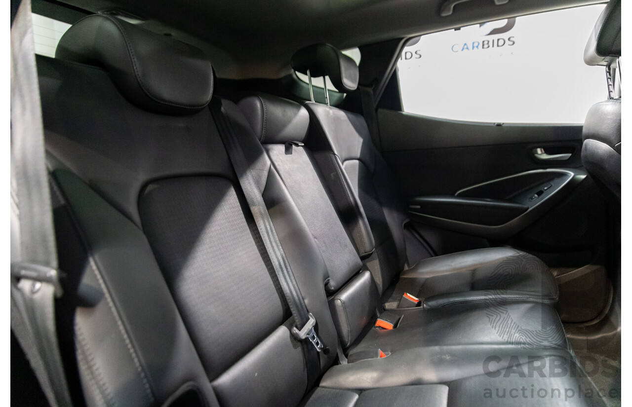 02/2014 Hyundai Santa Fe Highlander CRDi (AWD) DM 4d Wagon Marlin Blue Metallic Turbo Diesel 2.2L