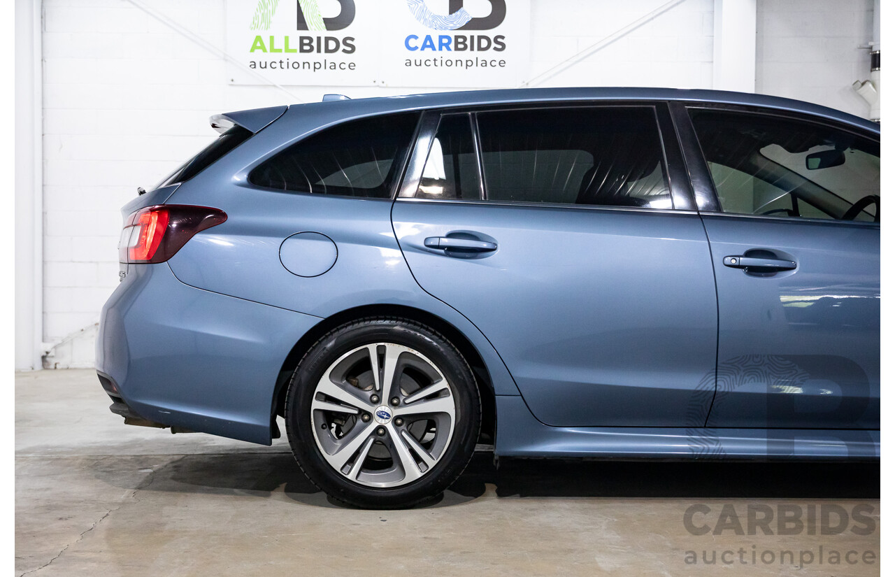 10/2017 Subaru Levorg 1.6 GT (AWD) AWD MY18 4D Wagon Steel Blue Grey Metallic Turbo 1.6L