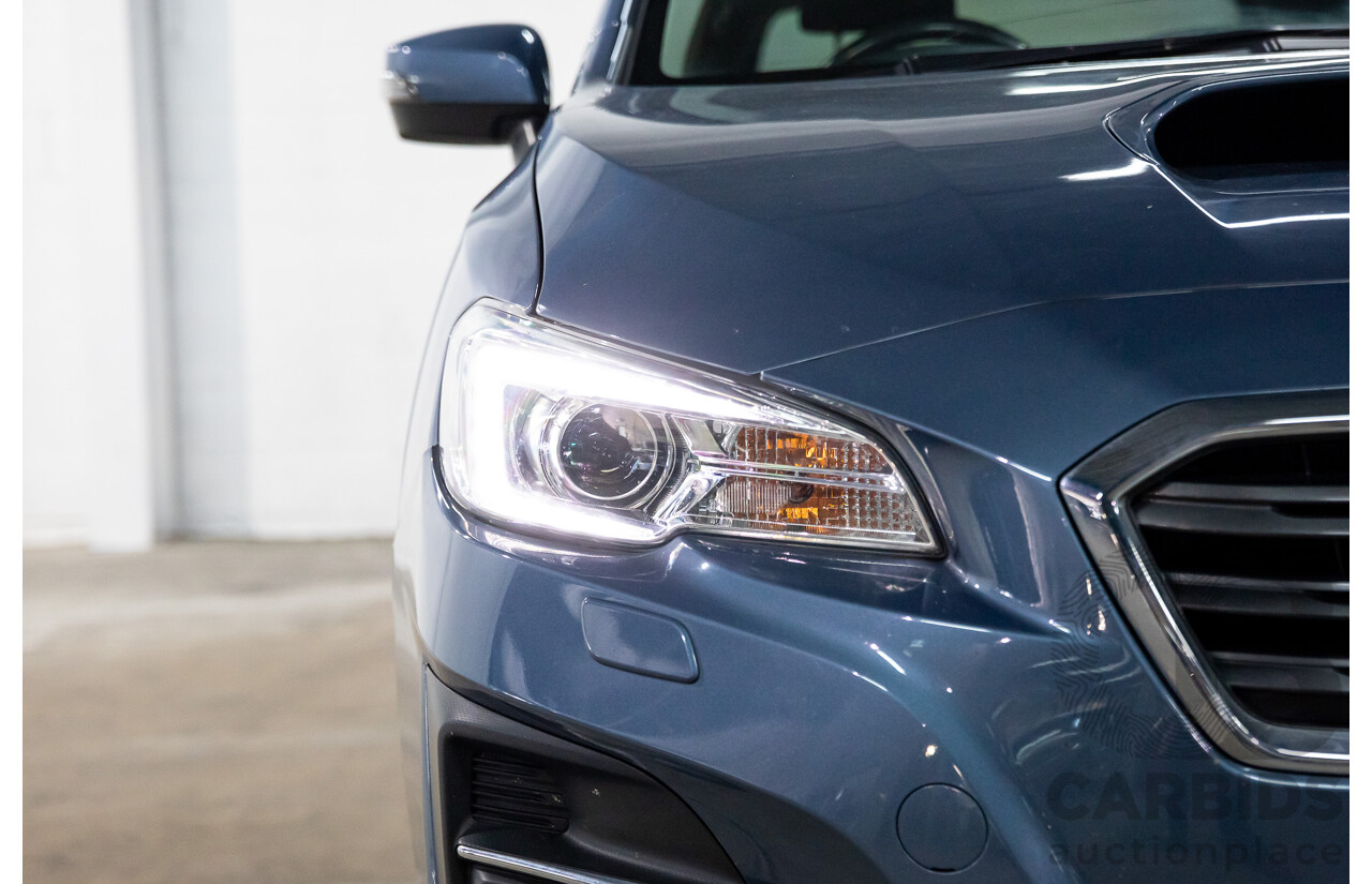 10/2017 Subaru Levorg 1.6 GT (AWD) AWD MY18 4D Wagon Steel Blue Grey Metallic Turbo 1.6L