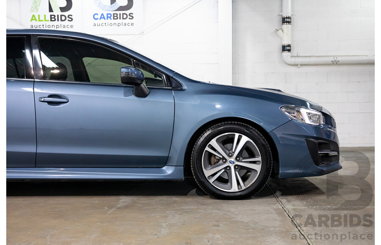 10/2017 Subaru Levorg 1.6 GT (AWD) AWD MY18 4D Wagon Steel Blue Grey Metallic Turbo 1.6L