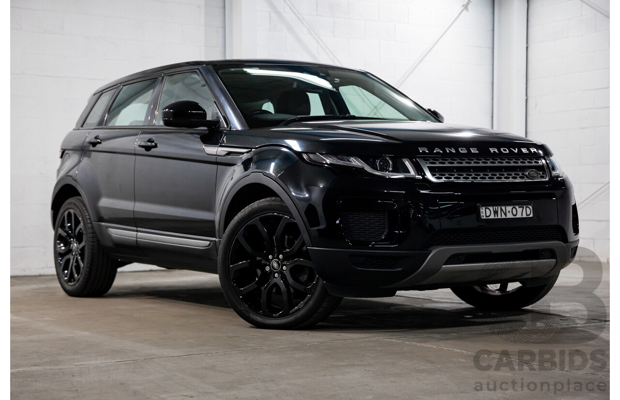 3/2018 Land Rover Range Rover Evoque TD4 150 SE (AWD) L538 MY16 4d Wagon Santorini Black Metallic Turbo Diesel 2.0L
