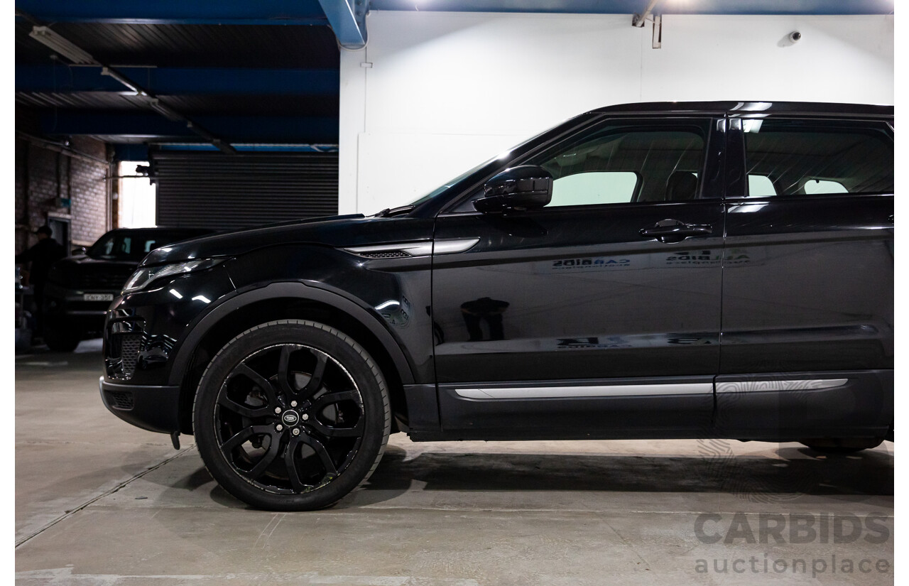 3/2018 Land Rover Range Rover Evoque TD4 150 SE (AWD) L538 MY16 4d Wagon Santorini Black Metallic Turbo Diesel 2.0L