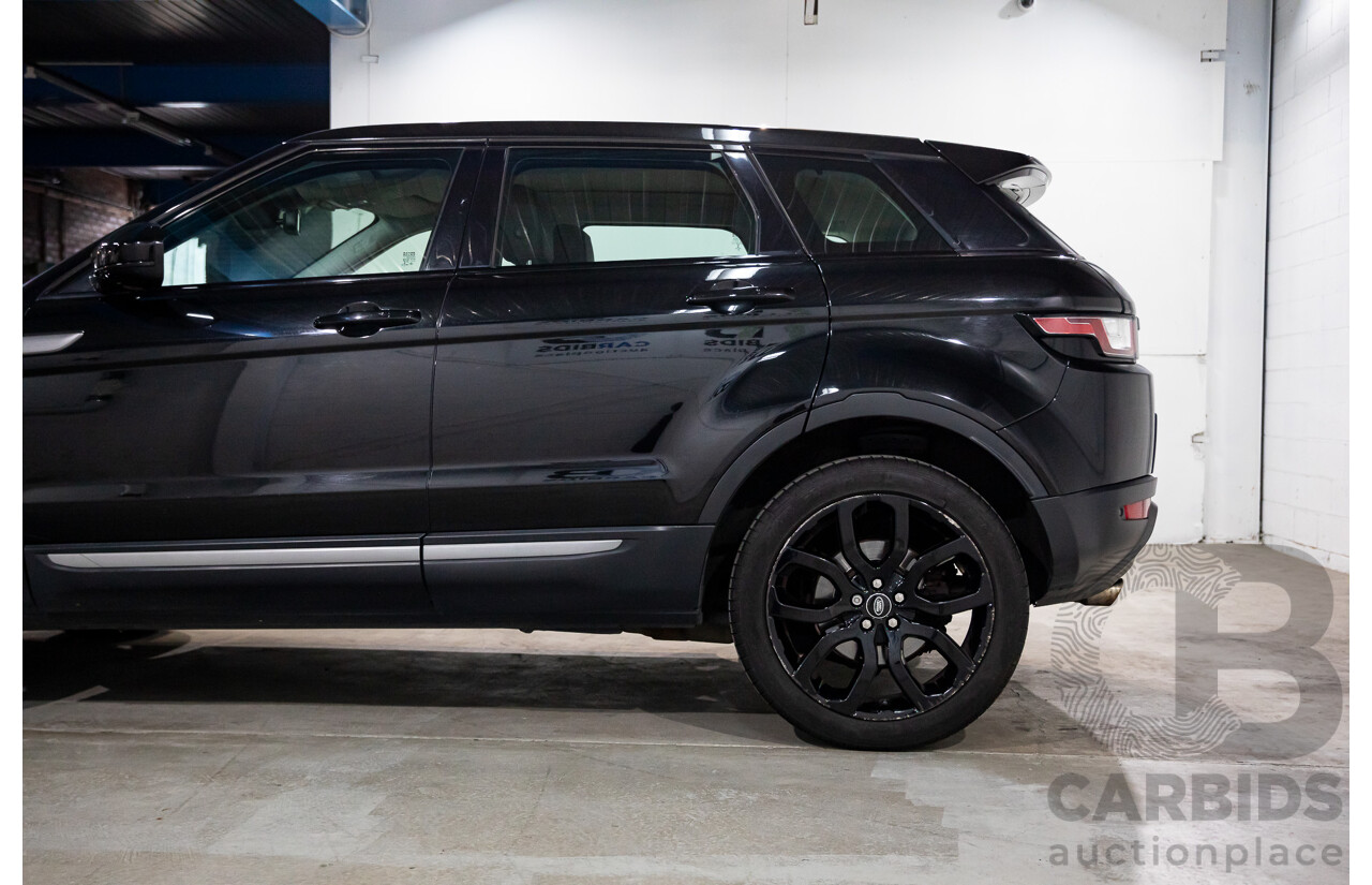 3/2018 Land Rover Range Rover Evoque TD4 150 SE (AWD) L538 MY16 4d Wagon Santorini Black Metallic Turbo Diesel 2.0L
