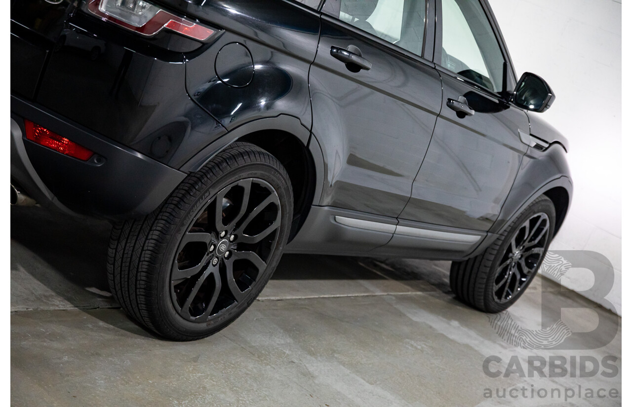 3/2018 Land Rover Range Rover Evoque TD4 150 SE (AWD) L538 MY16 4d Wagon Santorini Black Metallic Turbo Diesel 2.0L