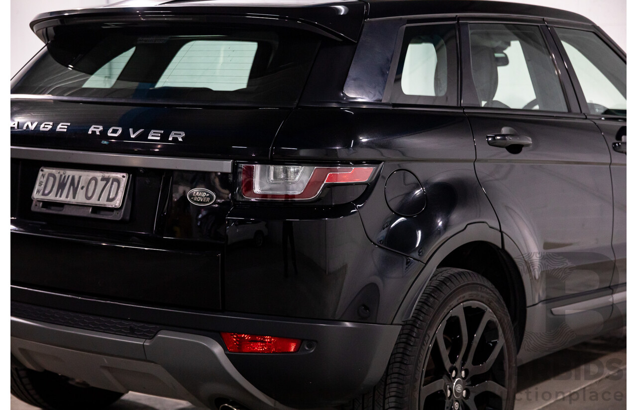 3/2018 Land Rover Range Rover Evoque TD4 150 SE (AWD) L538 MY16 4d Wagon Santorini Black Metallic Turbo Diesel 2.0L
