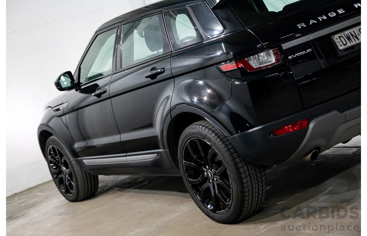 3/2018 Land Rover Range Rover Evoque TD4 150 SE (AWD) L538 MY16 4d Wagon Santorini Black Metallic Turbo Diesel 2.0L