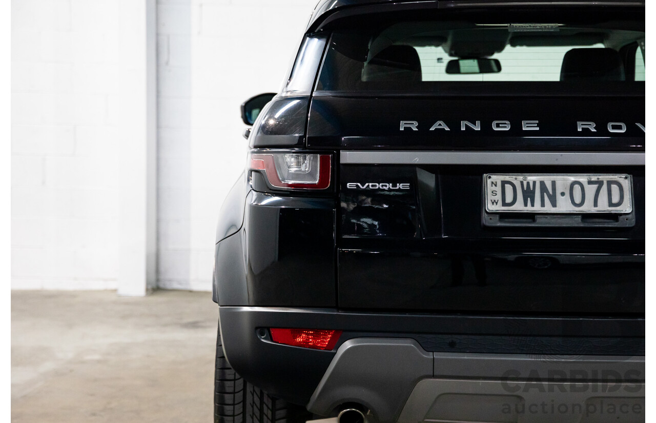 3/2018 Land Rover Range Rover Evoque TD4 150 SE (AWD) L538 MY16 4d Wagon Santorini Black Metallic Turbo Diesel 2.0L
