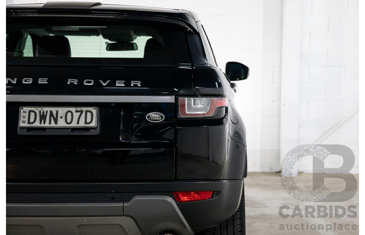 3/2018 Land Rover Range Rover Evoque TD4 150 SE (AWD) L538 MY16 4d Wagon Santorini Black Metallic Turbo Diesel 2.0L