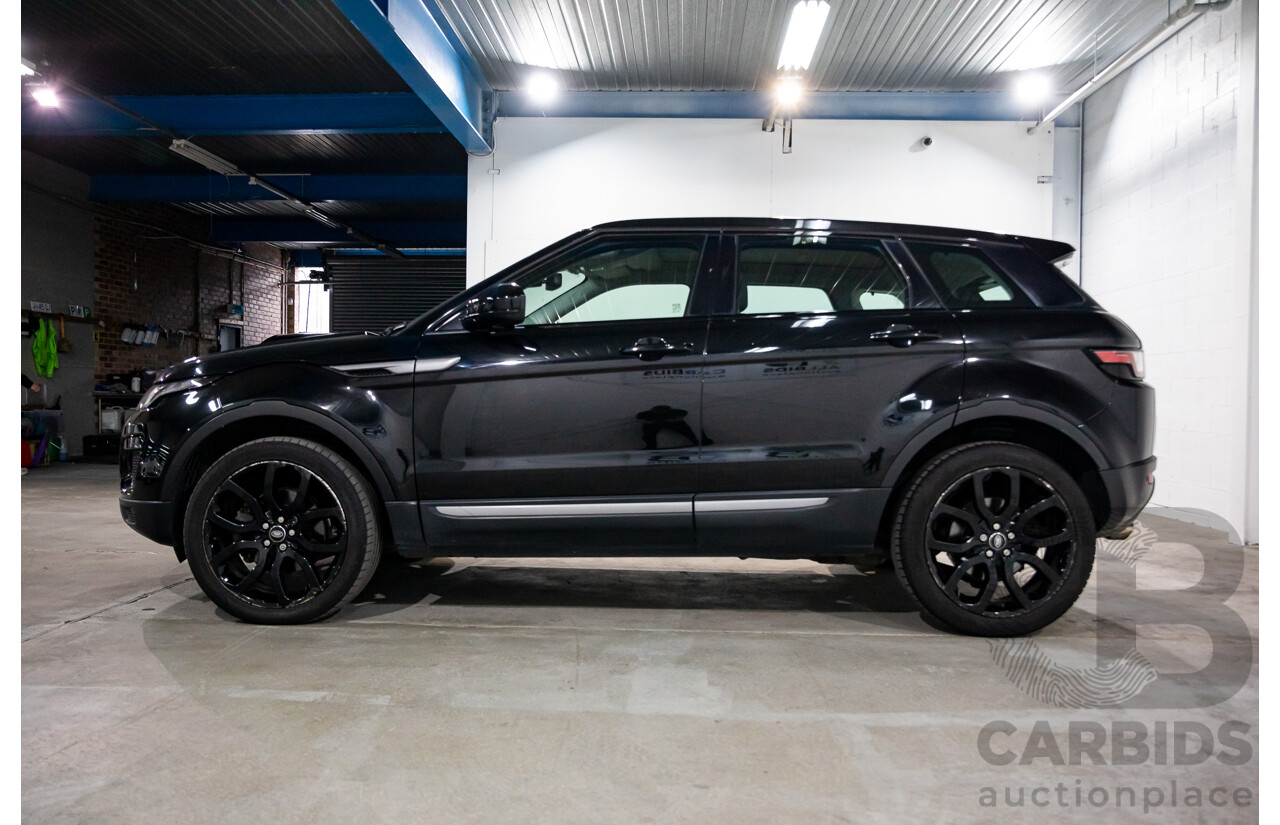 3/2018 Land Rover Range Rover Evoque TD4 150 SE (AWD) L538 MY16 4d Wagon Santorini Black Metallic Turbo Diesel 2.0L