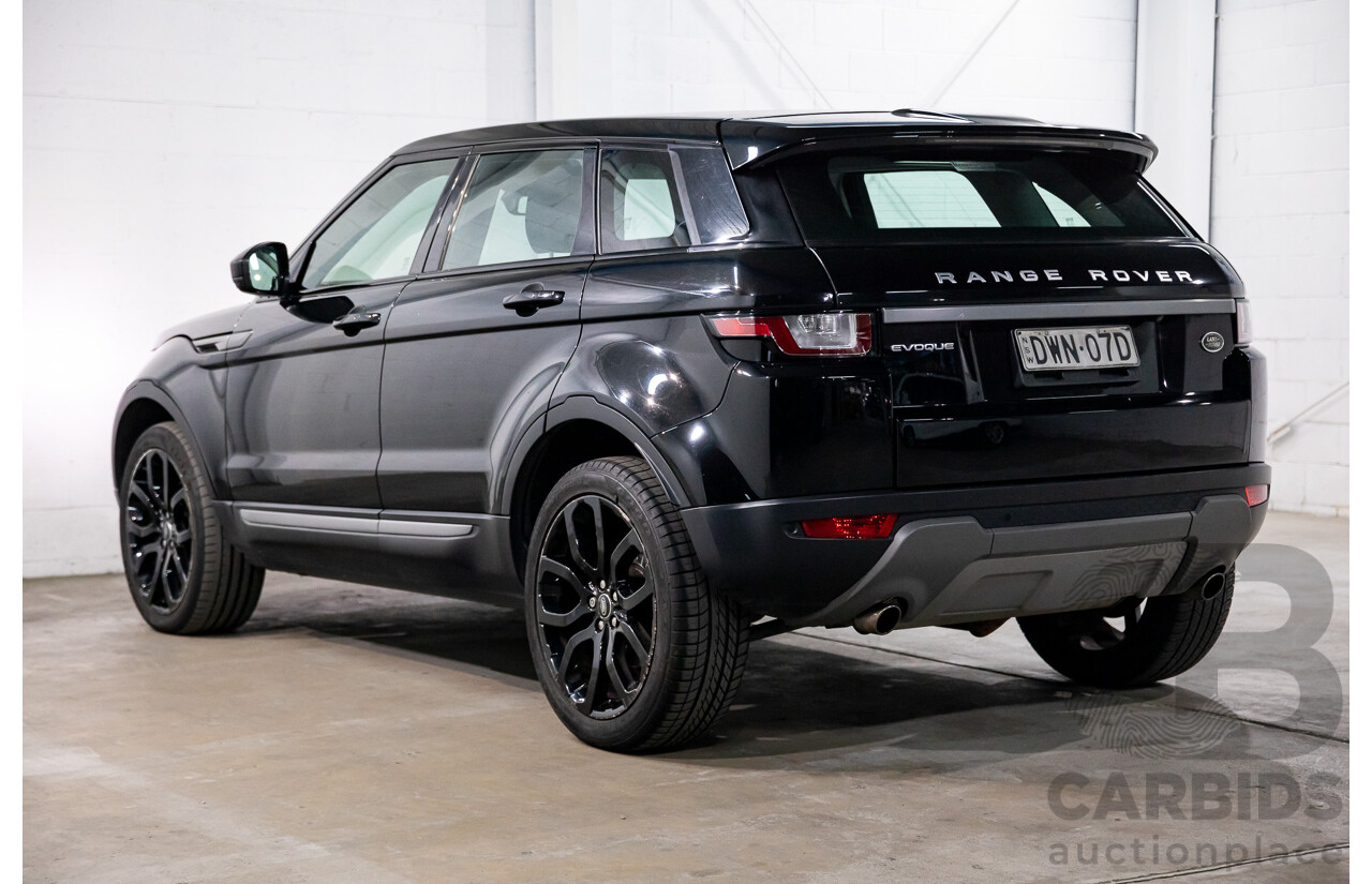 3/2018 Land Rover Range Rover Evoque TD4 150 SE (AWD) L538 MY16 4d Wagon Santorini Black Metallic Turbo Diesel 2.0L