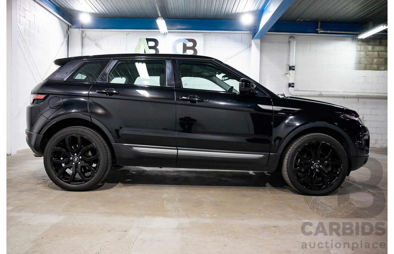 3/2018 Land Rover Range Rover Evoque TD4 150 SE (AWD) L538 MY16 4d Wagon Santorini Black Metallic Turbo Diesel 2.0L