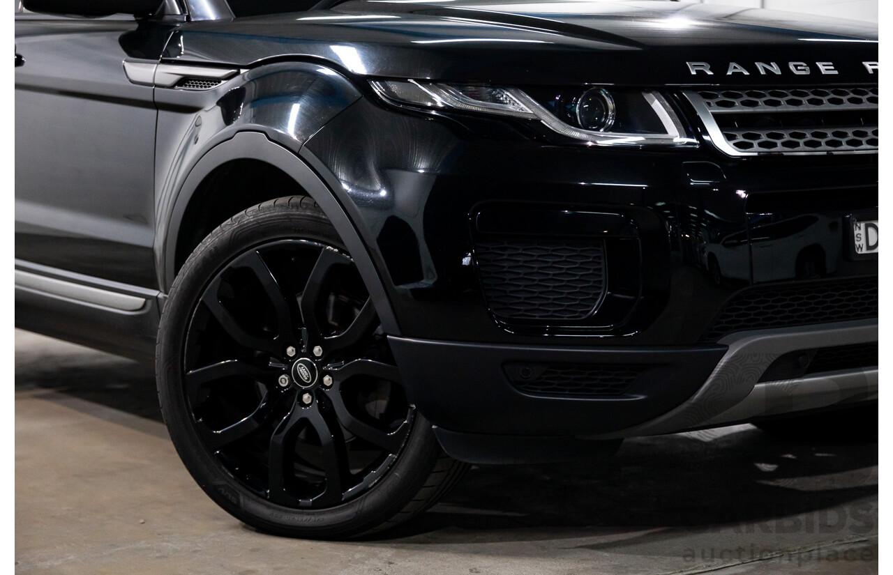 3/2018 Land Rover Range Rover Evoque TD4 150 SE (AWD) L538 MY16 4d Wagon Santorini Black Metallic Turbo Diesel 2.0L