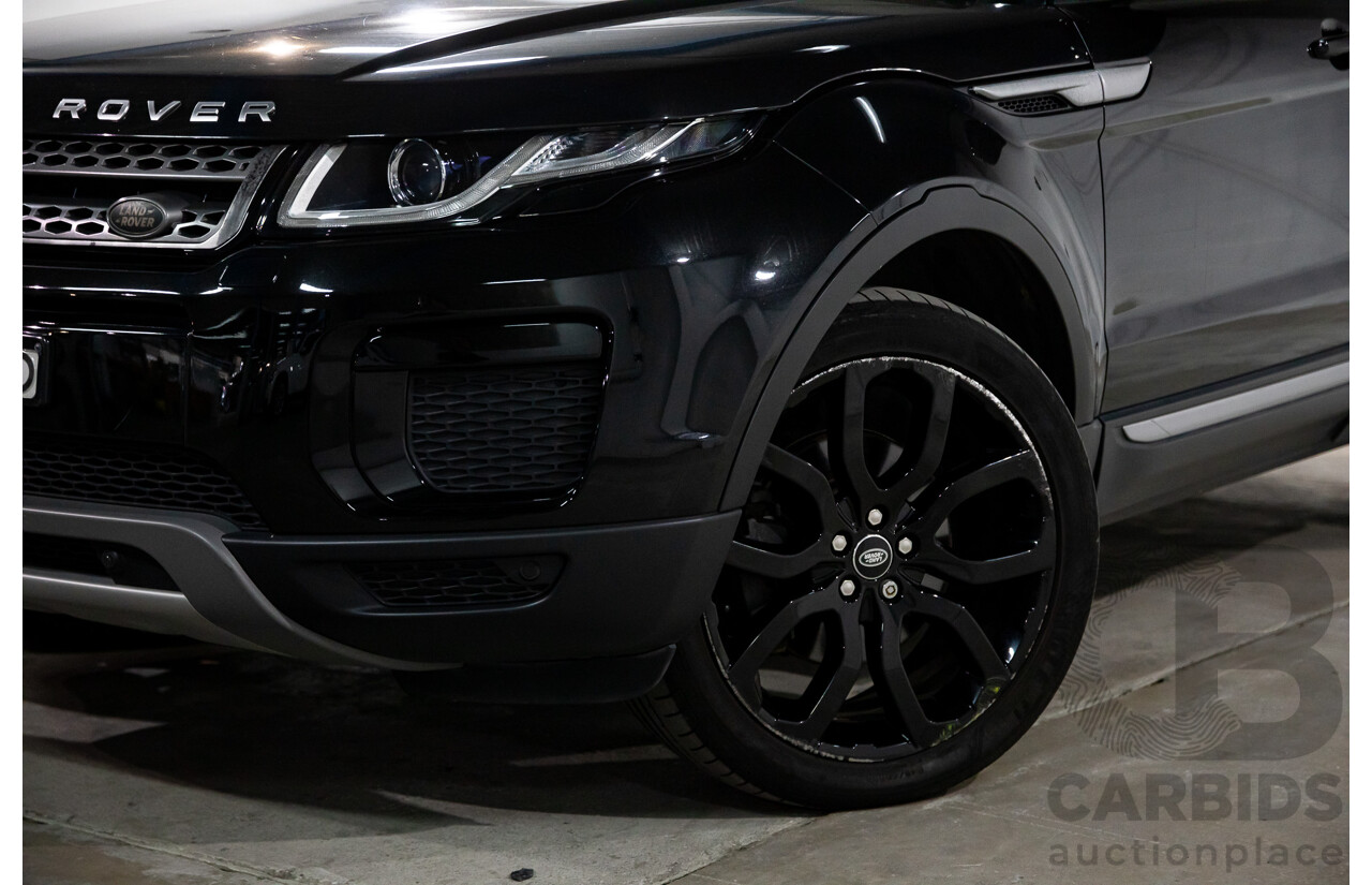 3/2018 Land Rover Range Rover Evoque TD4 150 SE (AWD) L538 MY16 4d Wagon Santorini Black Metallic Turbo Diesel 2.0L