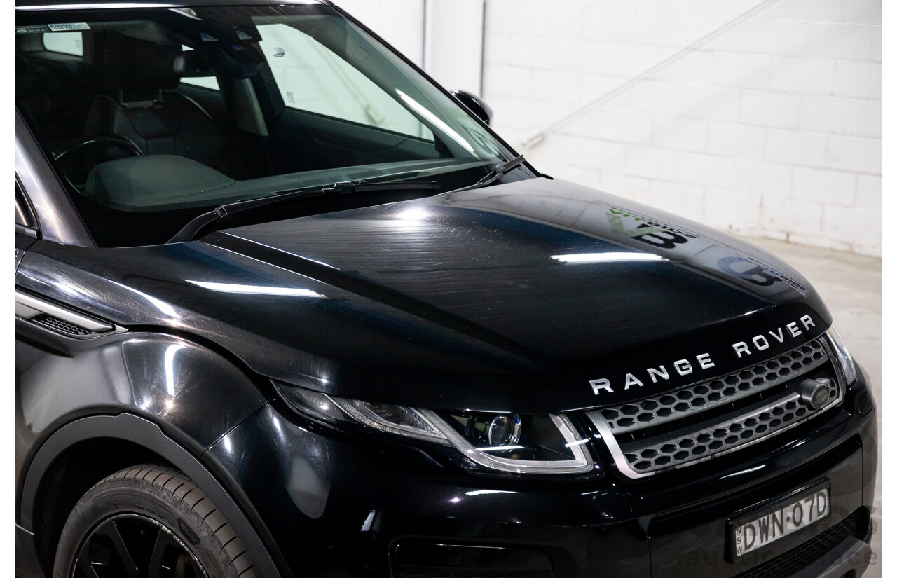 3/2018 Land Rover Range Rover Evoque TD4 150 SE (AWD) L538 MY16 4d Wagon Santorini Black Metallic Turbo Diesel 2.0L