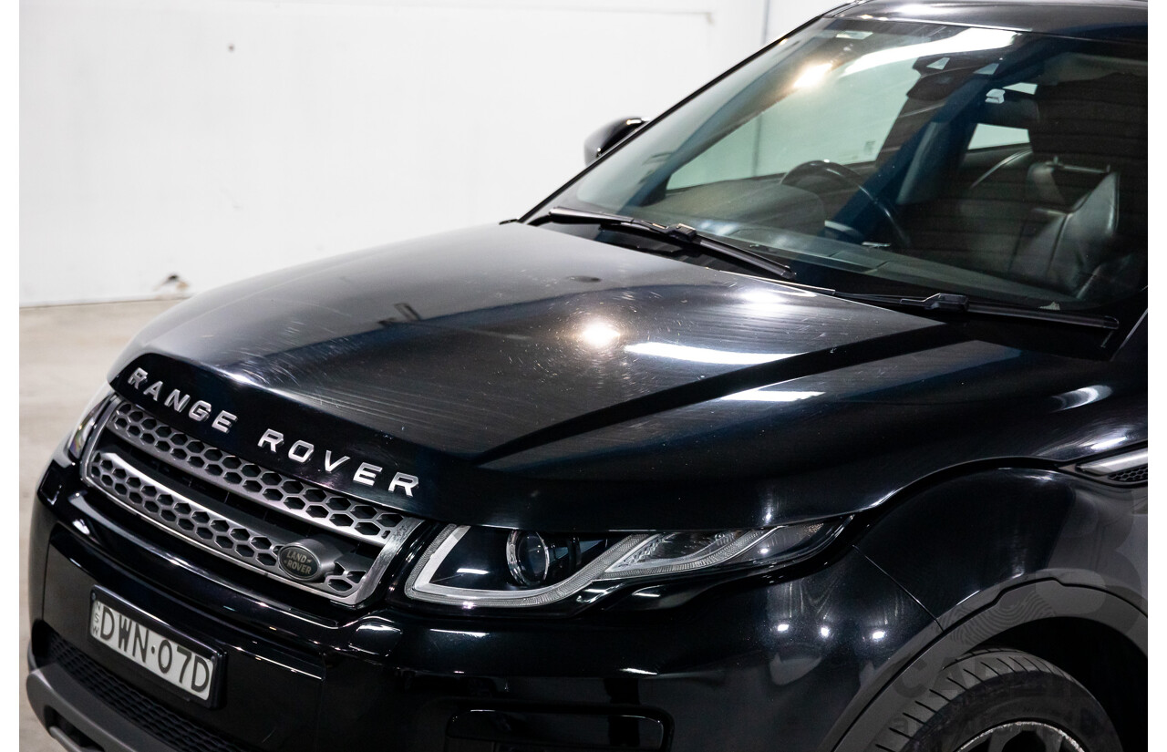3/2018 Land Rover Range Rover Evoque TD4 150 SE (AWD) L538 MY16 4d Wagon Santorini Black Metallic Turbo Diesel 2.0L