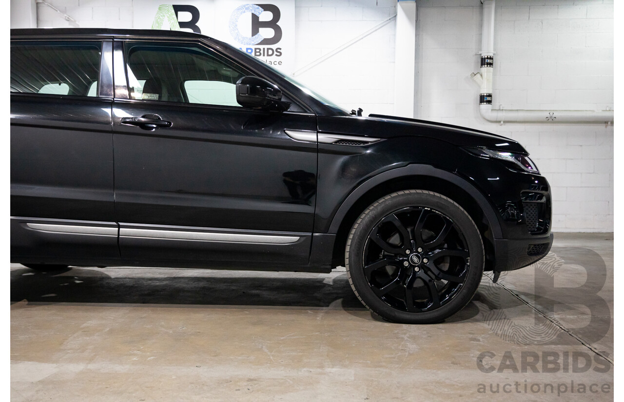3/2018 Land Rover Range Rover Evoque TD4 150 SE (AWD) L538 MY16 4d Wagon Santorini Black Metallic Turbo Diesel 2.0L