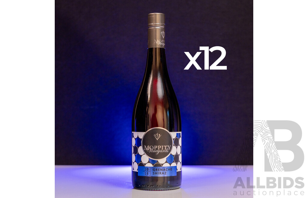 Moppity CRAFTED Grenache Shiraz 2018 750ml - Case of 12 Bottles
