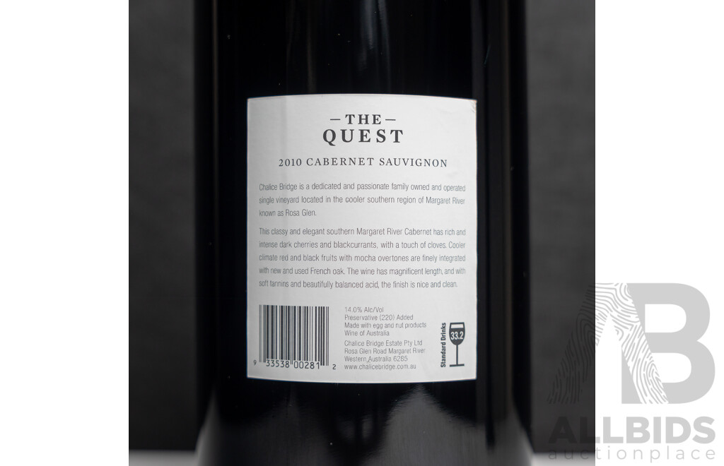 Chalice Bridge Quest Cabernet Sauvignon 2008 3L Jeroboam
