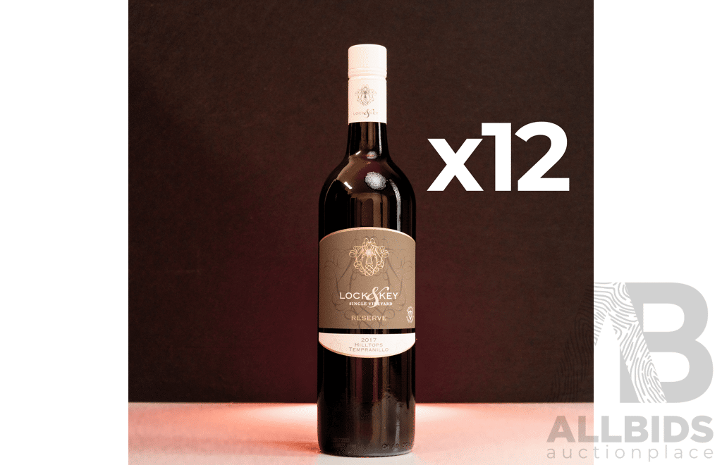 Lock & Key Reserve Tempranillo 2017 750ml - Case of 12 Bottles