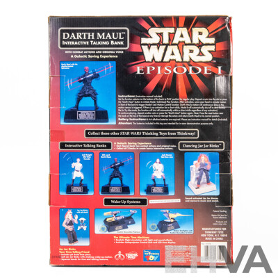 Boxed Star Wars Episode I Interactive Darth Maul Talking Bank by Think Way Toys