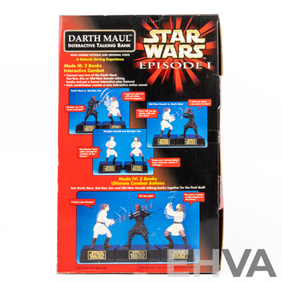 Boxed Star Wars Episode I Interactive Darth Maul Talking Bank by Think Way Toys