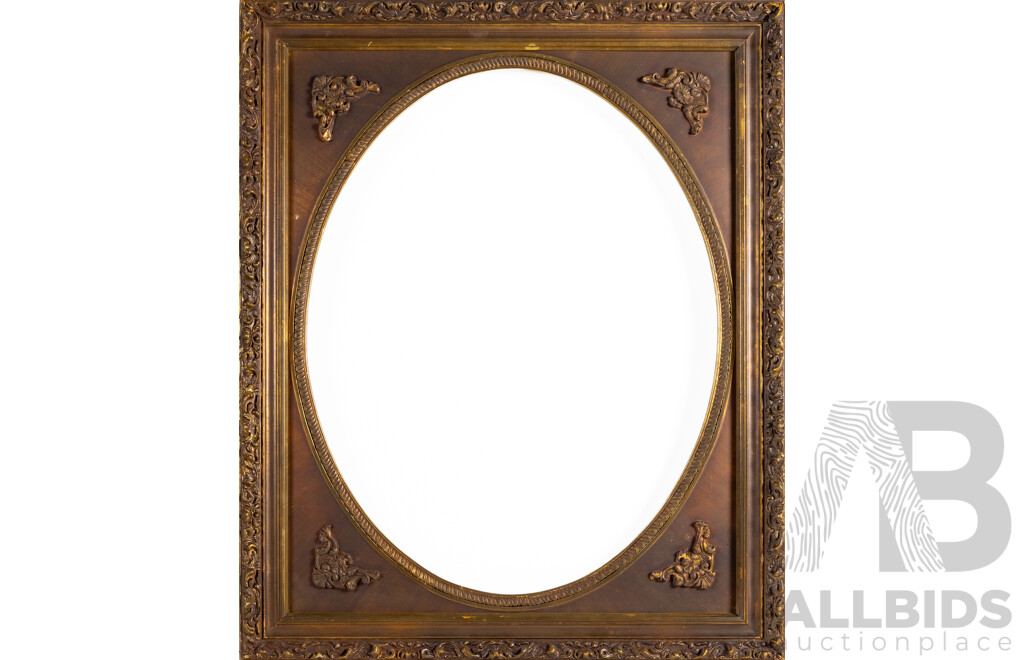 Pair of Wonderful Vintage Ornate Wooden Frames, 71H x 86W cm (largest frame) (2)