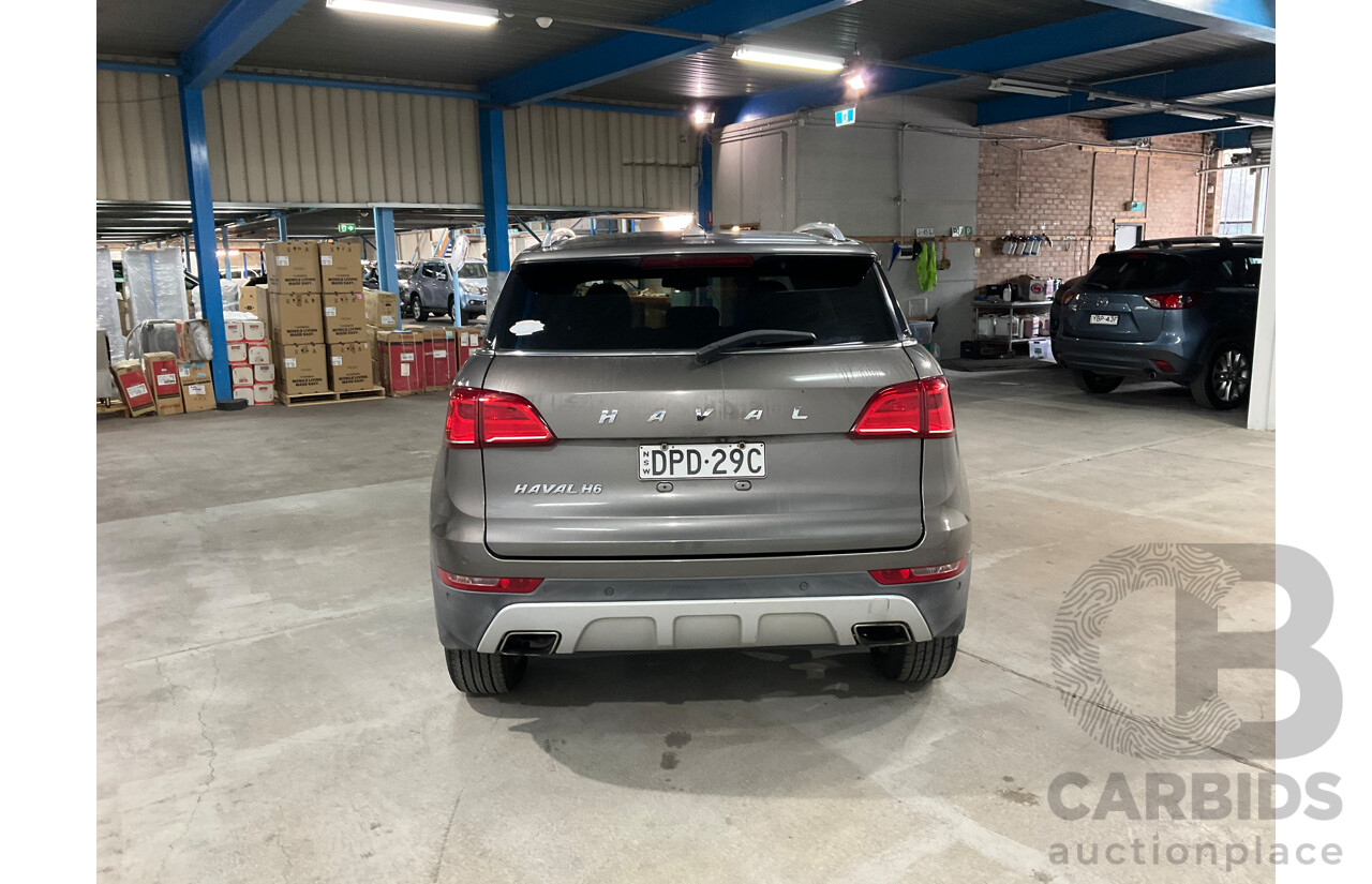 07/2017 Haval H6 Lux (FWD) MKY 4D Wagon Grey Turbo 2.0L