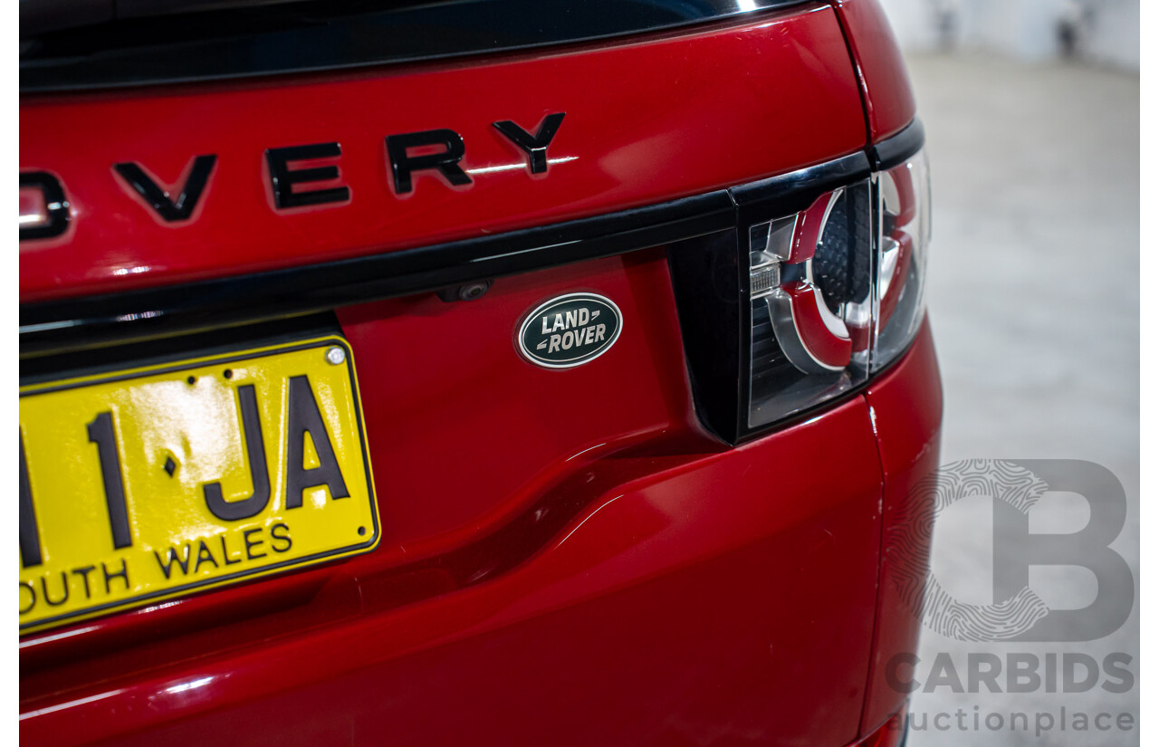 05/2016 Land Rover Discovery Sport SI4 SE (AWD) LC MY16.5 4d Wagon Firenze Red Metallic Turbo Diesel 2.0L