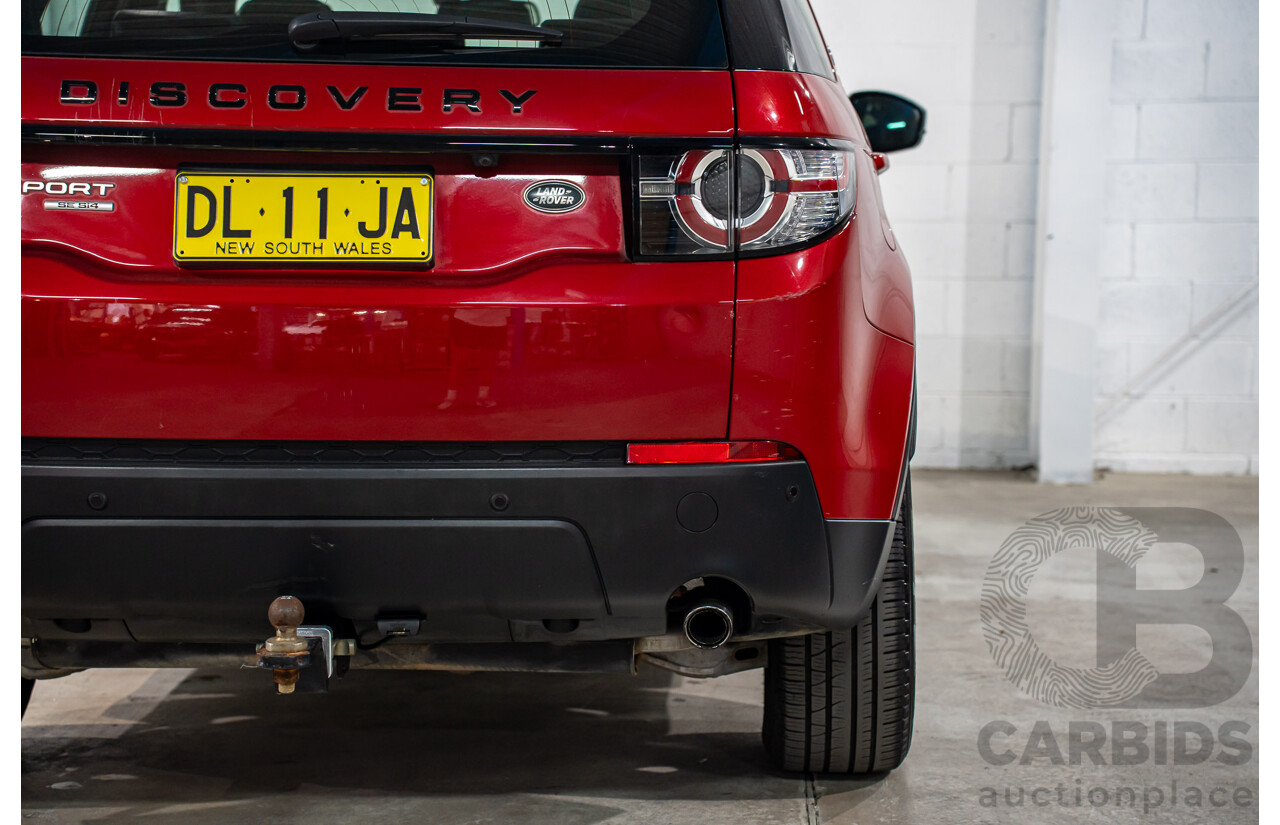 05/2016 Land Rover Discovery Sport SI4 SE (AWD) LC MY16.5 4d Wagon Firenze Red Metallic Turbo Diesel 2.0L