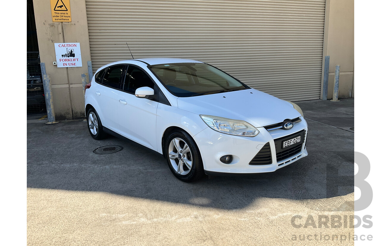 07/2015 Ford Focus Trend (FWD) LW MK2 MY14 5D Hatchback White 2.0L